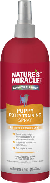 Nature’s Miracle Advanced Platinum Puppy Potty Training Spray, 16 Ounces, Dog Training Aid