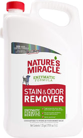 Nature’s Miracle Stain & Odor Remover, Tough on Dog Urine, Feces, Vomit, Drool and Other Organic Stains and Odors, 170 fl oz Refill