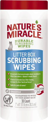 Nature’s Miracle Litter Box Scrubbing Wipes 30Ct