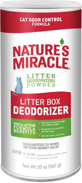 Nature's Miracle Litter Box Deodorizer, 20 Ounces, Litter Deodorizing Powder, Cat Odor Control Formula