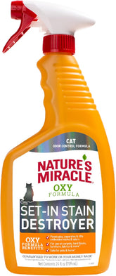 Nature's Miracle Just for Cats Oxy Stain and Odor Remover, 24 fl oz