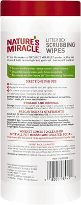 Nature’s Miracle Litter Box Scrubbing Wipes 30 Count (Pack of 2)