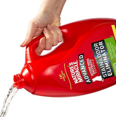 Nature's Miracle Advanced Cat Stain and Odor Eliminator Spray, Severe Mess Enzymatic Formula, Sunny Lemon Scent, 1 Gal