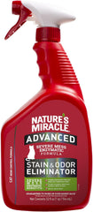 Nature's Miracle Advanced Cat Stain and Odor Eliminator Spray, Severe Mess Enzymatic Formula, 32 fl oz