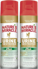 Nature's Miracle Urine Destroyer Plus for Dogs, 17.5 Ounces, Foaming Aerosol for Tough Urine Messes (Pack of 2)