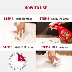 Nature's Miracle Advanced Cat Stain and Odor Eliminator Spray,Severe Mess Enzymatic Formula,32 fl oz,(Pack of 2)